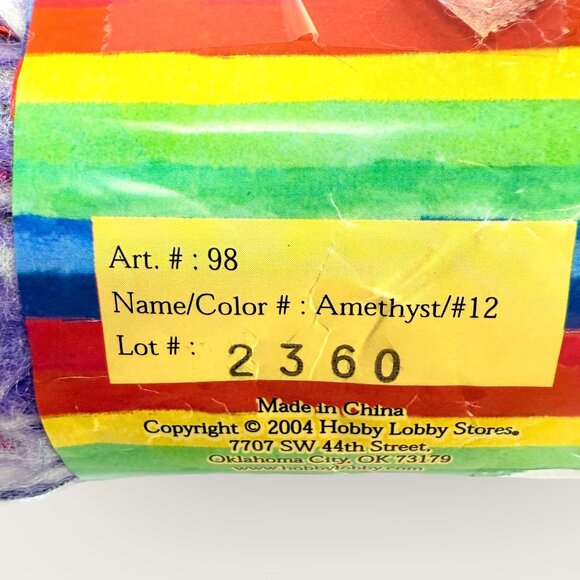 Yarn Bee Icelandic Jewels Amethyst Bulky Yarn Lot 5 Skeins 3.5 Oz Each - Picture 3 of 3